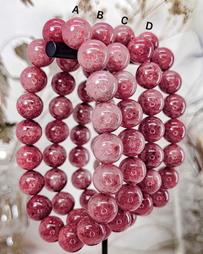 【浪漫薔薇】淨體薔薇灰石/玫瑰石手鍊