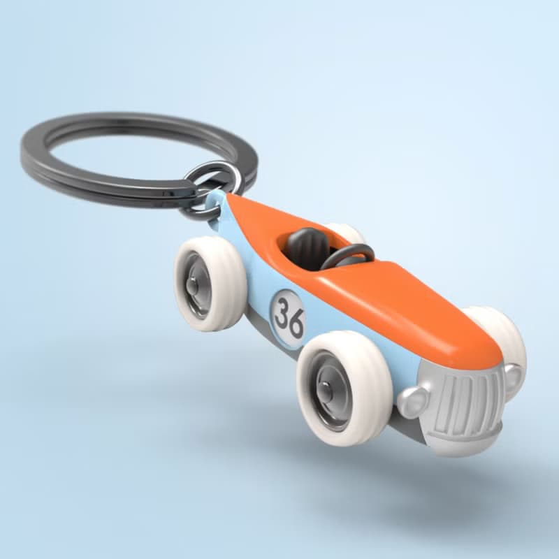 【Metalmorphose】MTM懷舊賽車鑰匙圈 復古汽車/汽車吊飾/禮品