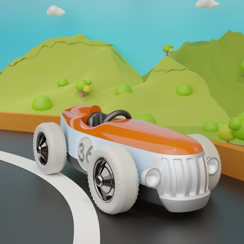【Metalmorphose】MTM懷舊賽車鑰匙圈 復古汽車/汽車吊飾/禮品