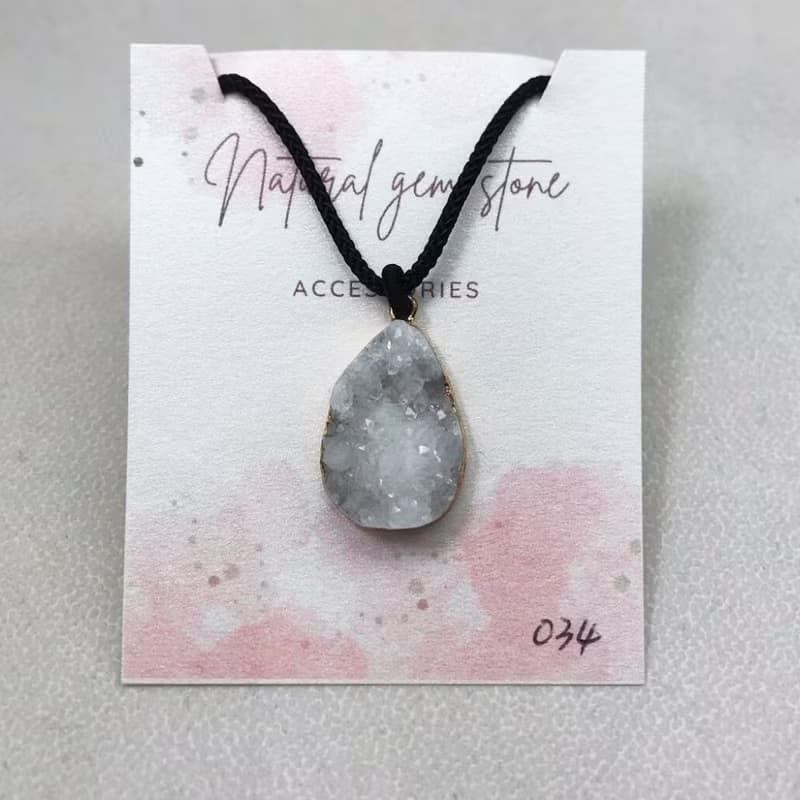 【出清品】天然水晶 | 晶簇項鍊 (長度可調節) | 快速出貨