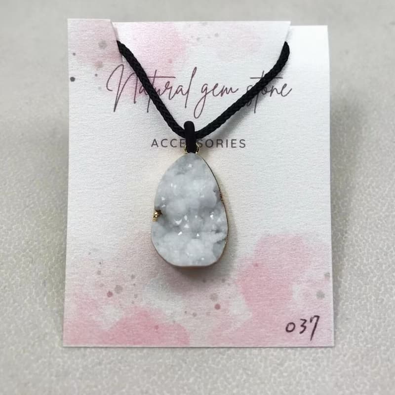 【出清品】天然水晶 | 晶簇項鍊 (長度可調節) | 快速出貨
