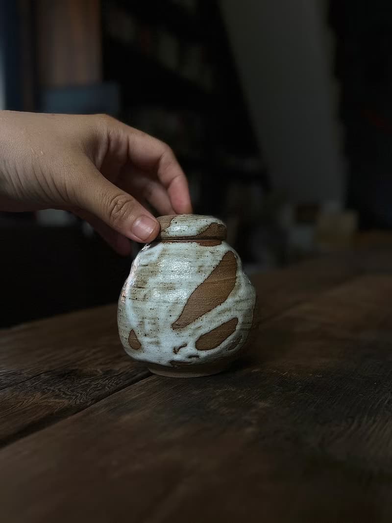 流白 茶席 茶倉 茶罐 零四 | 陶器皿