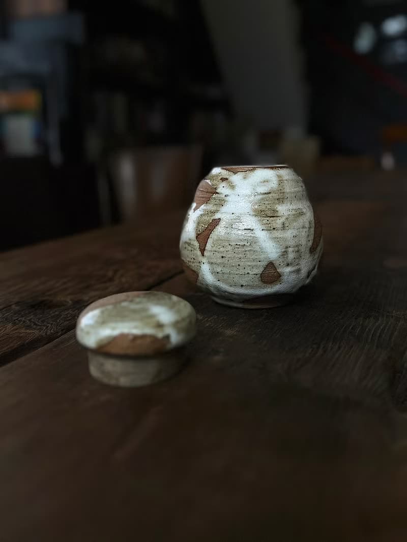 流白 茶席 茶倉 茶罐 零四 | 陶器皿