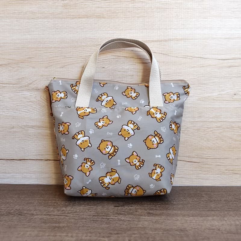 拉鏈小提袋/餐具袋_可愛狗狗