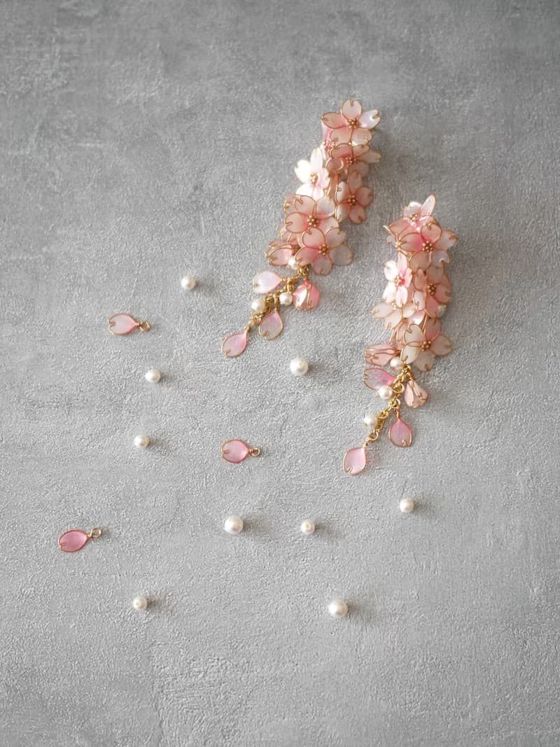枝垂桜　-宴-  ピアス・イヤリング