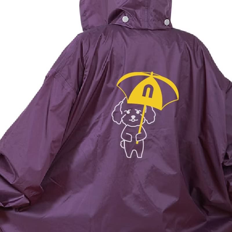 反光成人雨衣 機車騎士加長加寬防水 有牠陪你系列 貴賓款Poodle