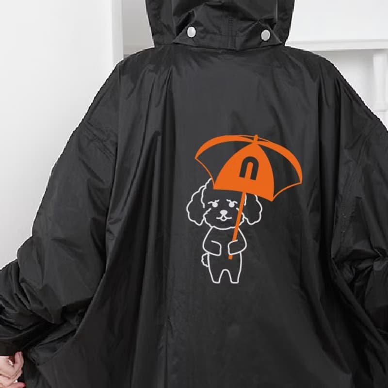 反光成人雨衣 機車騎士加長加寬防水 有牠陪你系列 貴賓款Poodle