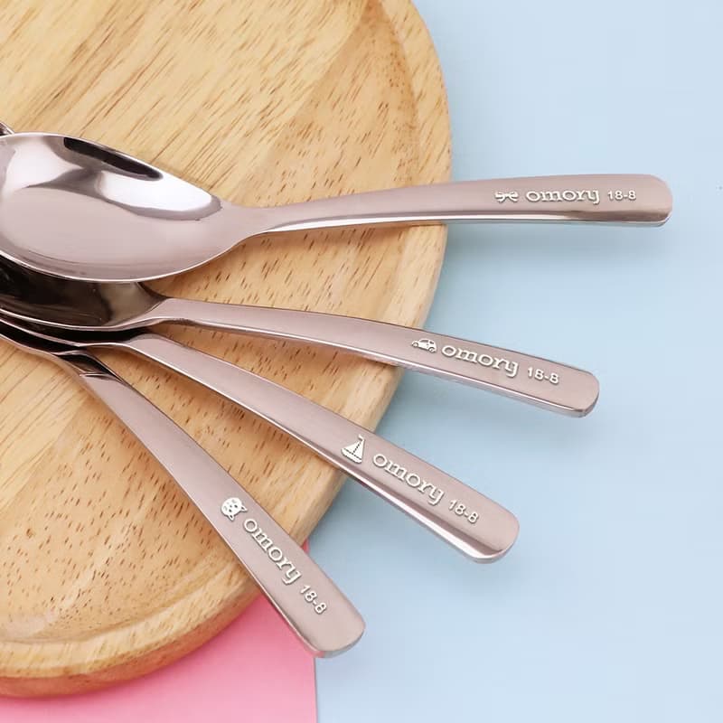 【OMORY】#304不鏽鋼韓式兒童湯匙-2入組