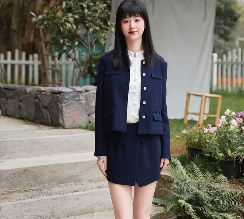 中式復古少女/中山上衣/半裙