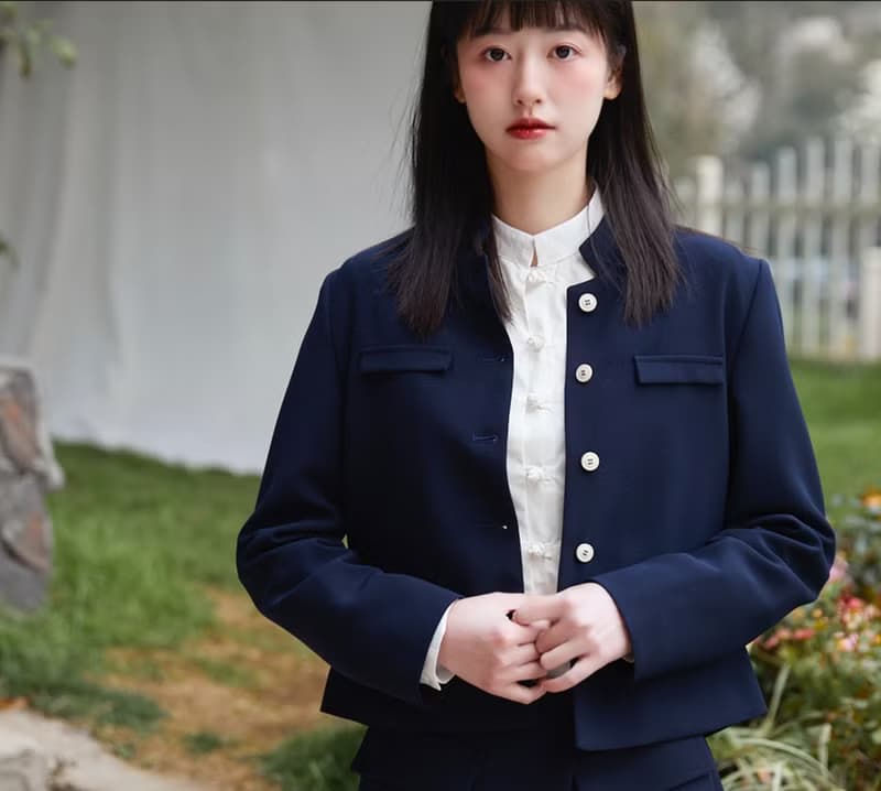 中式復古少女/中山上衣/半裙