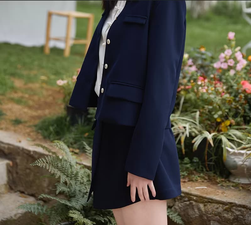 中式復古少女/中山上衣/半裙