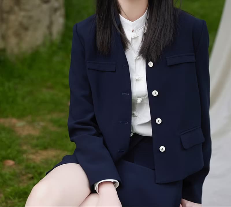 中式復古少女/中山上衣/半裙
