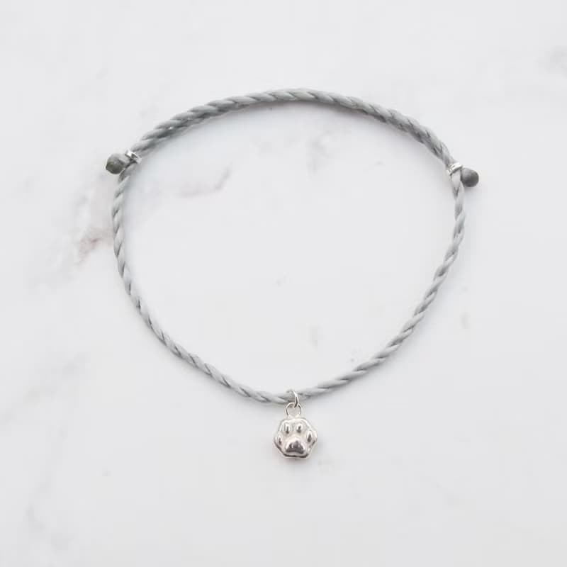 【貓掌系列】手編蠟繩 |我有主子 鏟屎官幸運蠟繩手鍊| 大員囡