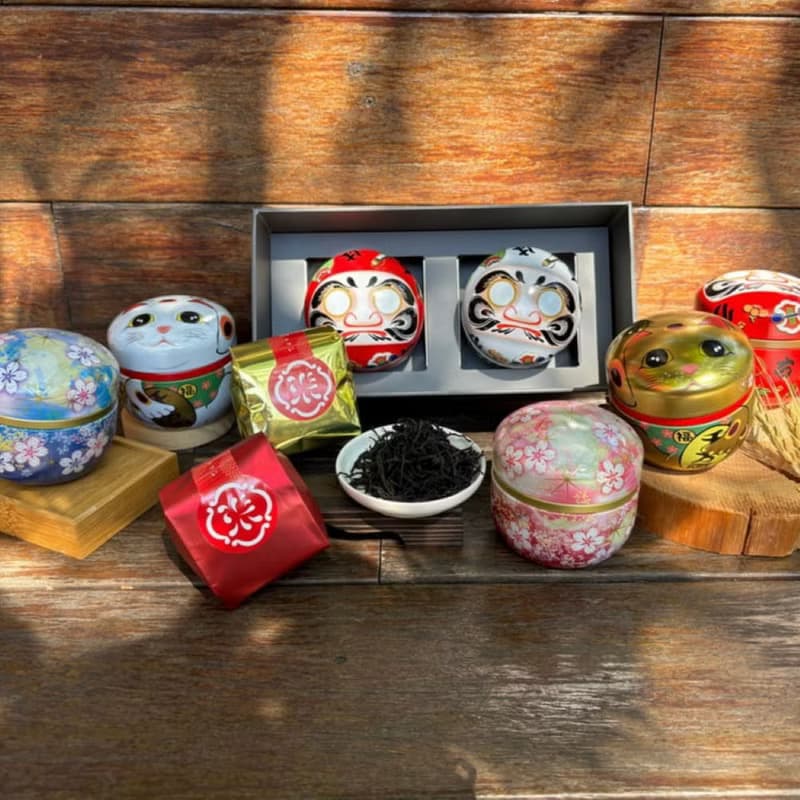開運紅玉  日本祈福茶罐禮盒