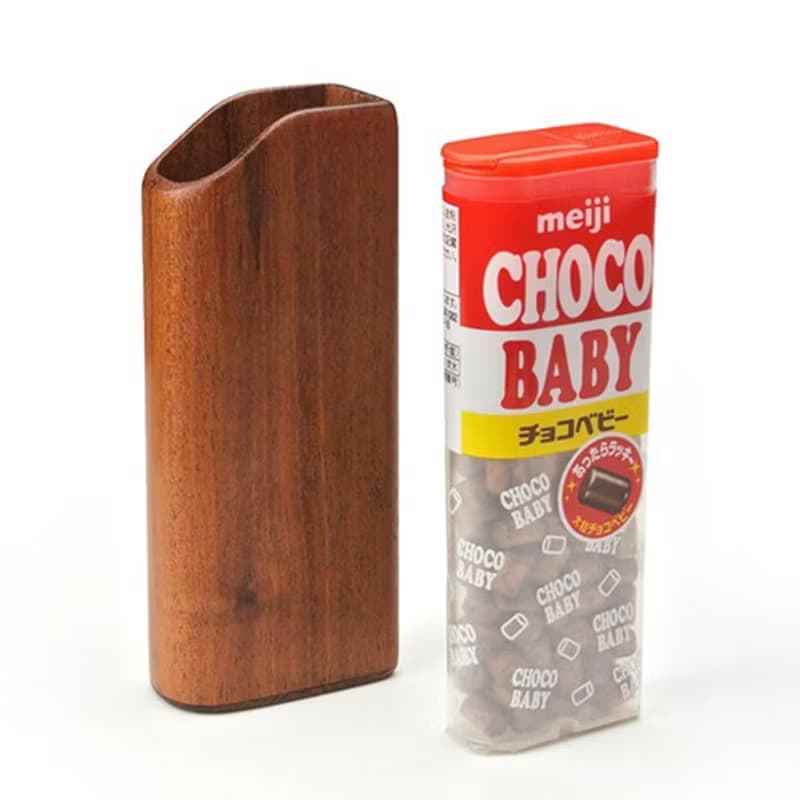 木で作った　明治チョコベビー　専用木製ケース