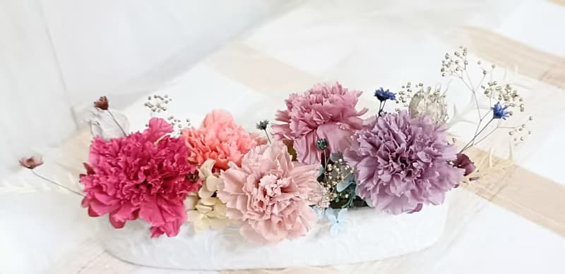 畢業花束禮物乘風破浪姐姐 永生康乃馨玫瑰盆花 開幕升遷退休七夕