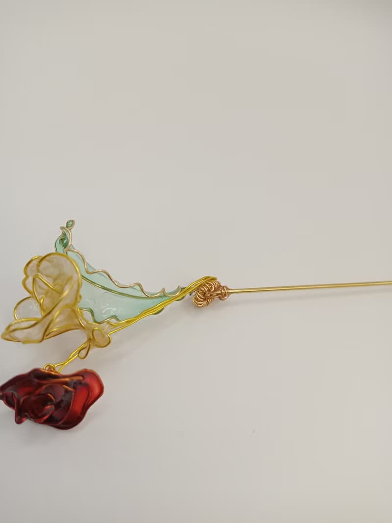 西裝胸針 玫瑰花束 水晶花