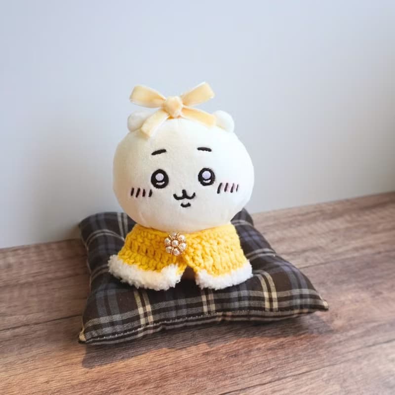 新春拜年服(黃) 娃衣 吉伊卡哇 ちいかわ Chiikawa 10cm適用