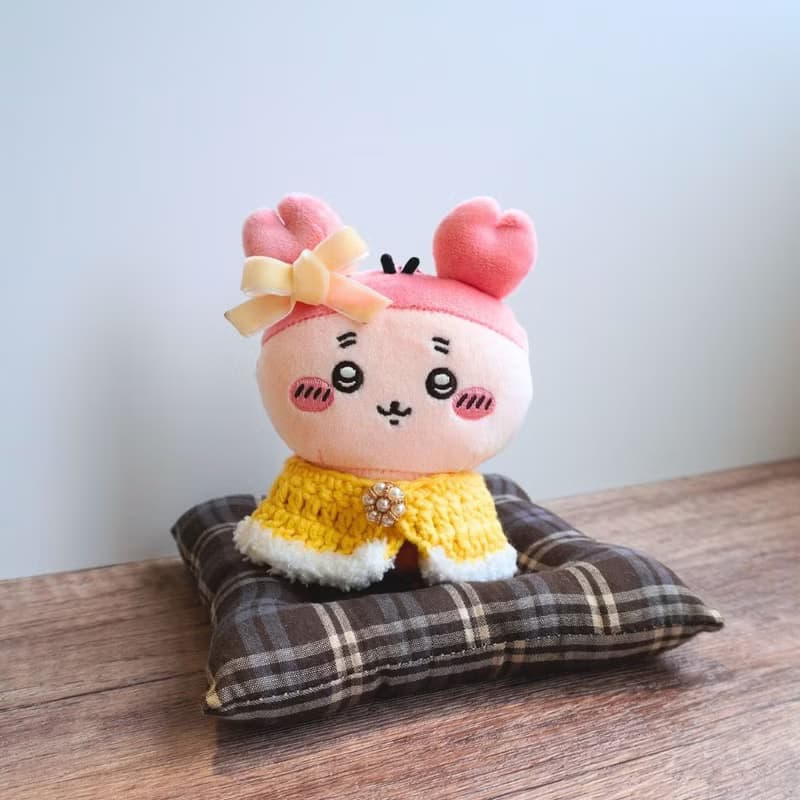 新春拜年服(黃) 娃衣 吉伊卡哇 ちいかわ Chiikawa 10cm適用