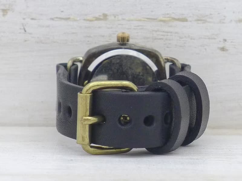 Caramel Box-MB 33mmBrass(真鍮)クッションケース 手作り腕時計 (393)