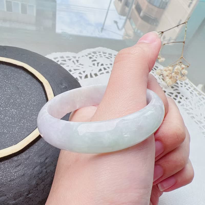 春帶彩翡翠寶寶鐲 | 14圍 |天然緬甸玉翡翠A貨 | 送禮
