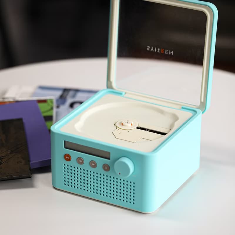R200 CD player 內建喇叭 便攜式 藍芽收發 (白色/米咖/蒂芬妮藍)