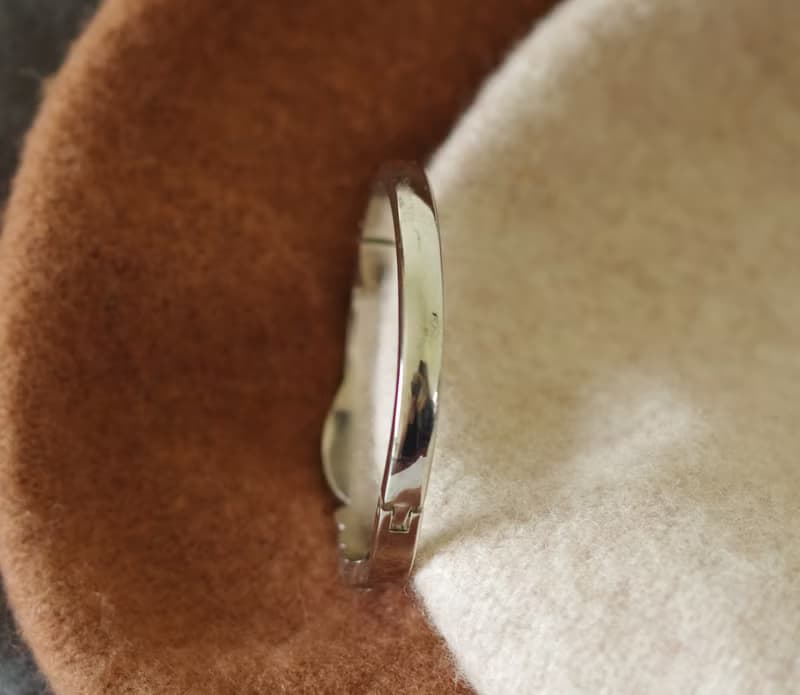 復古銀色萊茵石波浪手環 手鐲 BR121