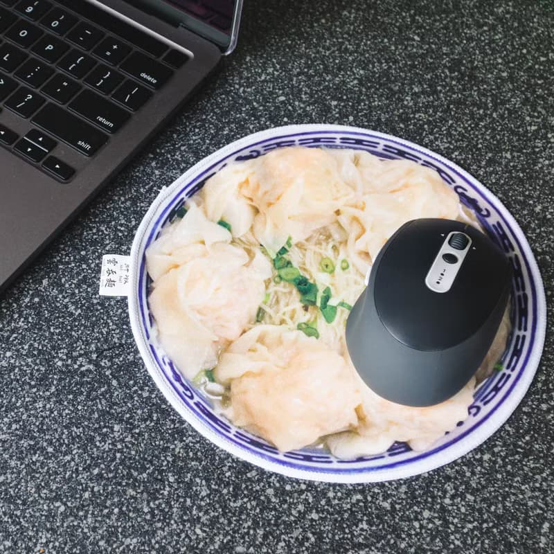 JS025~ 鮮蝦雲吞麵毛巾Mouse Pad