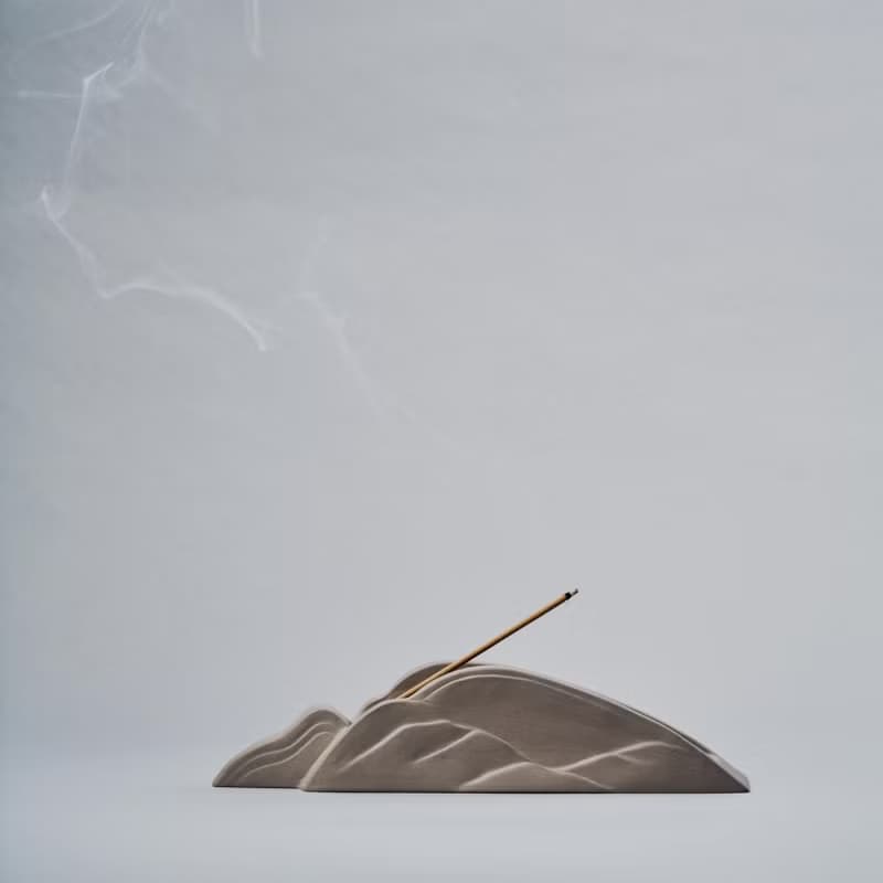 雲起 | Clouds Floating - 香台/線香座(淺褐)