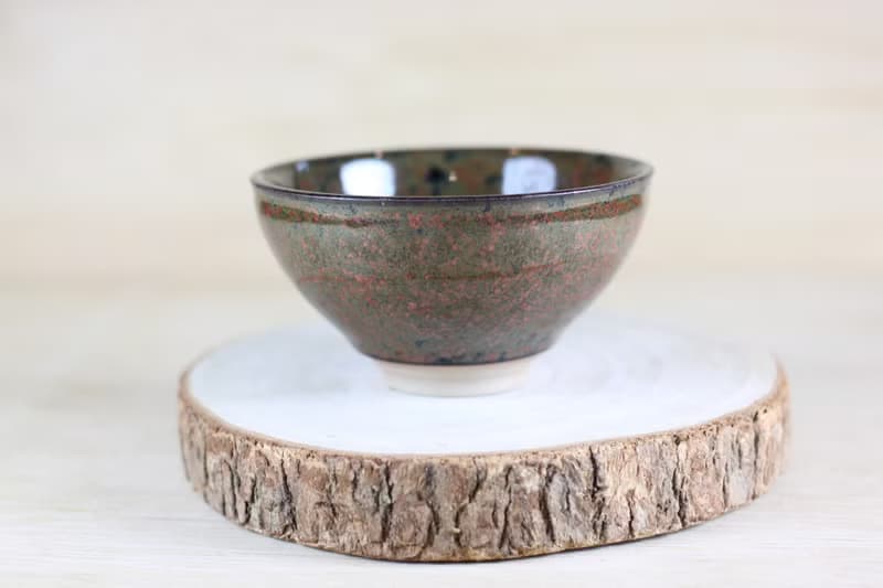 【送禮好物】薇紅 天目釉茶杯 茶碗 鶯歌陶藝名家葉敏祥作品
