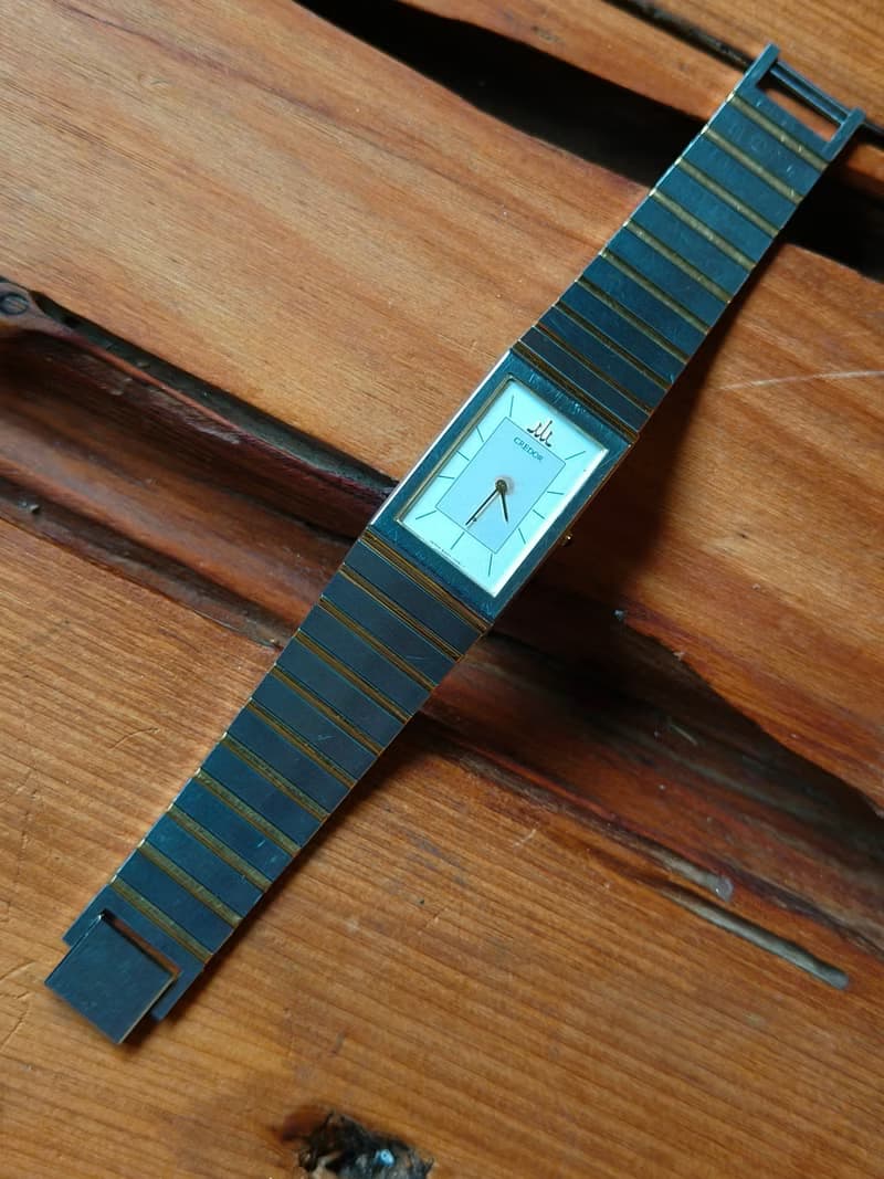 SEIKO旗下 頂級 CREDOR貴朵品牌  石英錶(絕版款) 鋼+22k鍍金