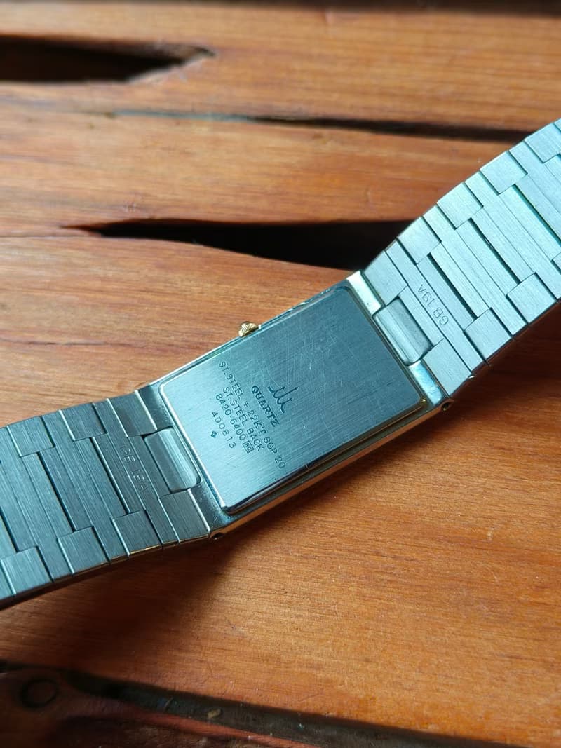 SEIKO旗下 頂級 CREDOR貴朵品牌  石英錶(絕版款) 鋼+22k鍍金