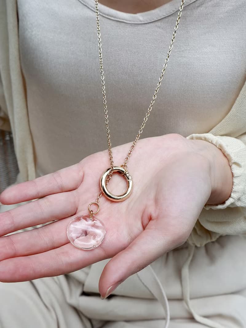 KIKI necklace - 燈工 手工燒製玻璃水珠 項鍊 頸鏈