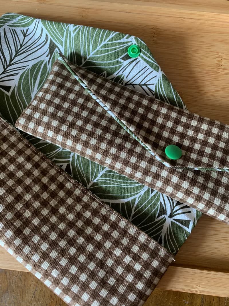 文青風環保純棉筷袋~竹林深處 時尚咖 日本 潮物 收納 手作餐具袋