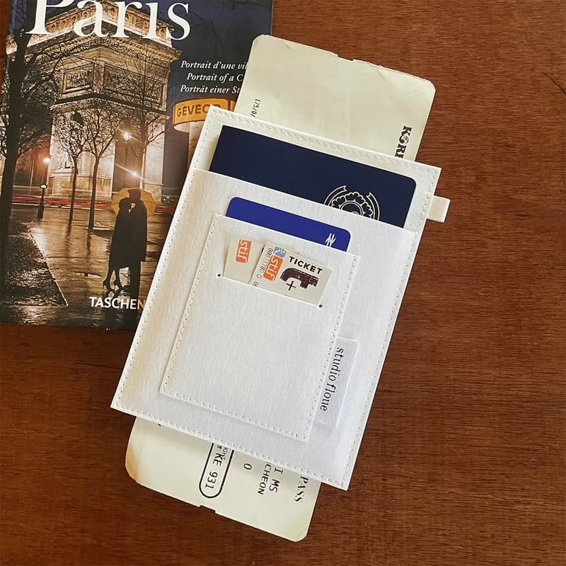 RFID blocking paper leather passport case