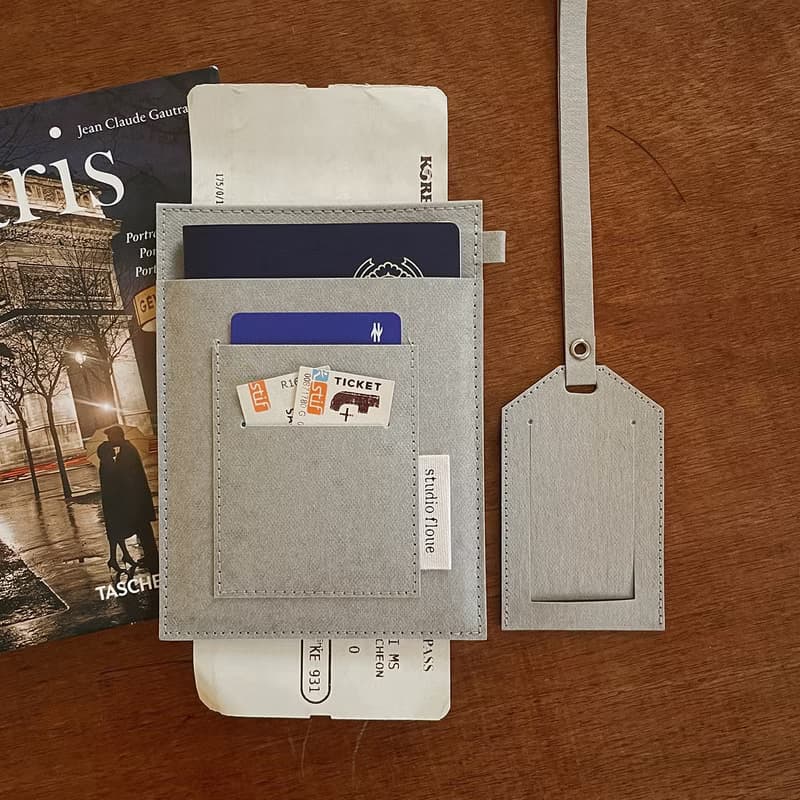 RFID blocking paper leather passport case