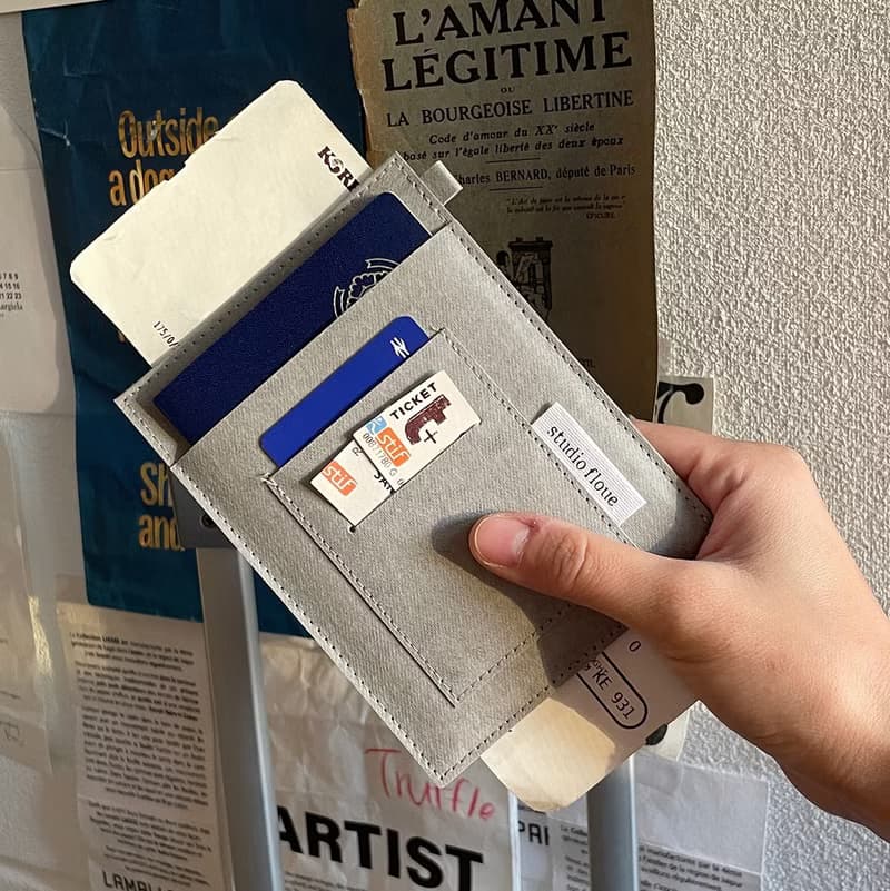 RFID blocking paper leather passport case