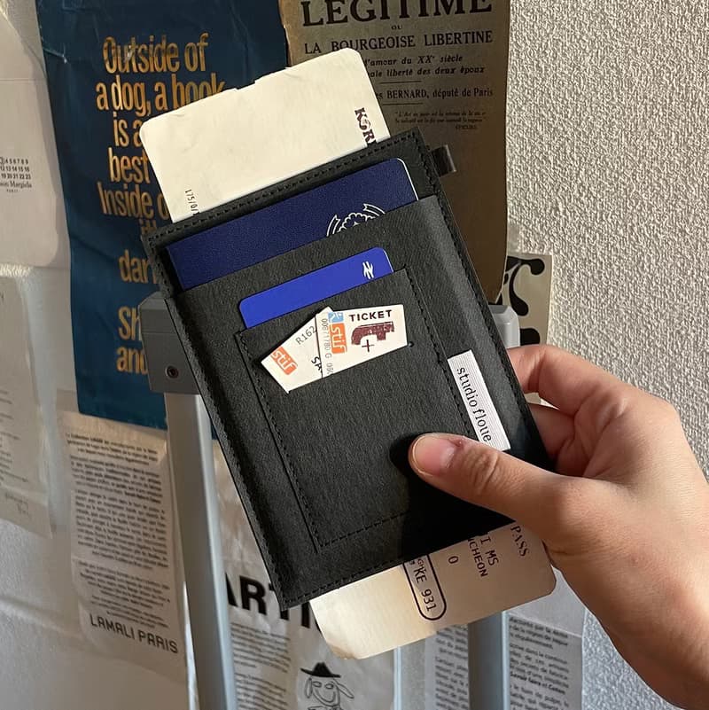 RFID blocking paper leather passport case