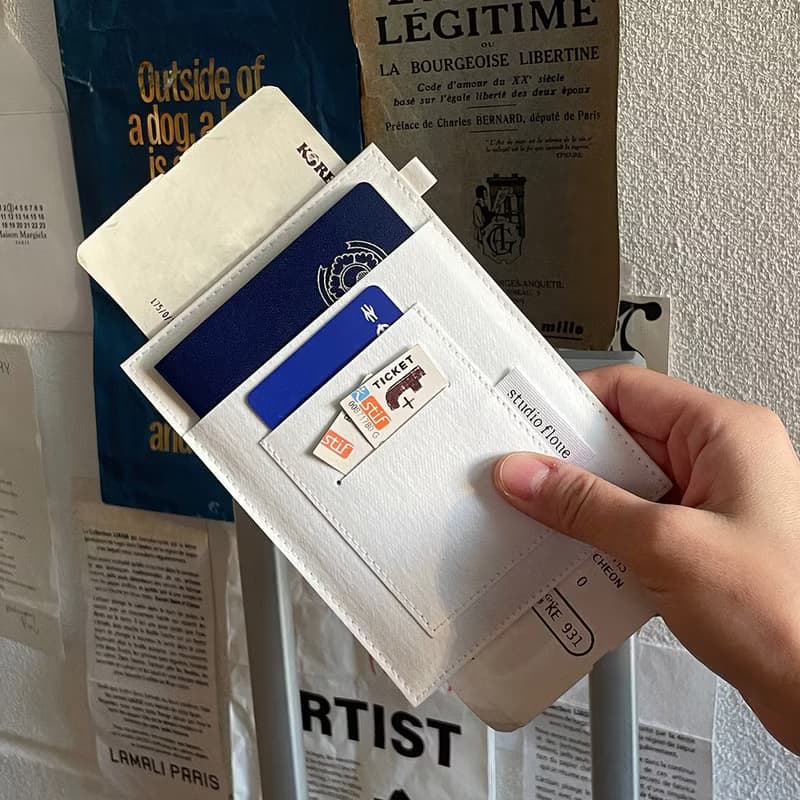 RFID blocking paper leather passport case