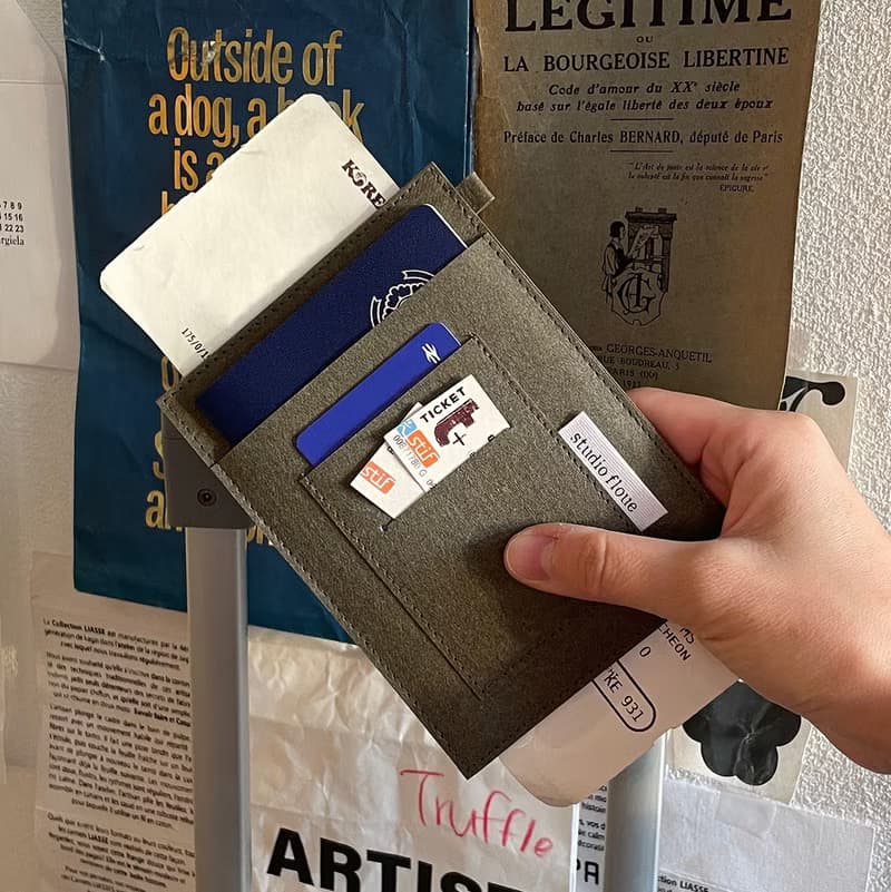 RFID blocking paper leather passport case