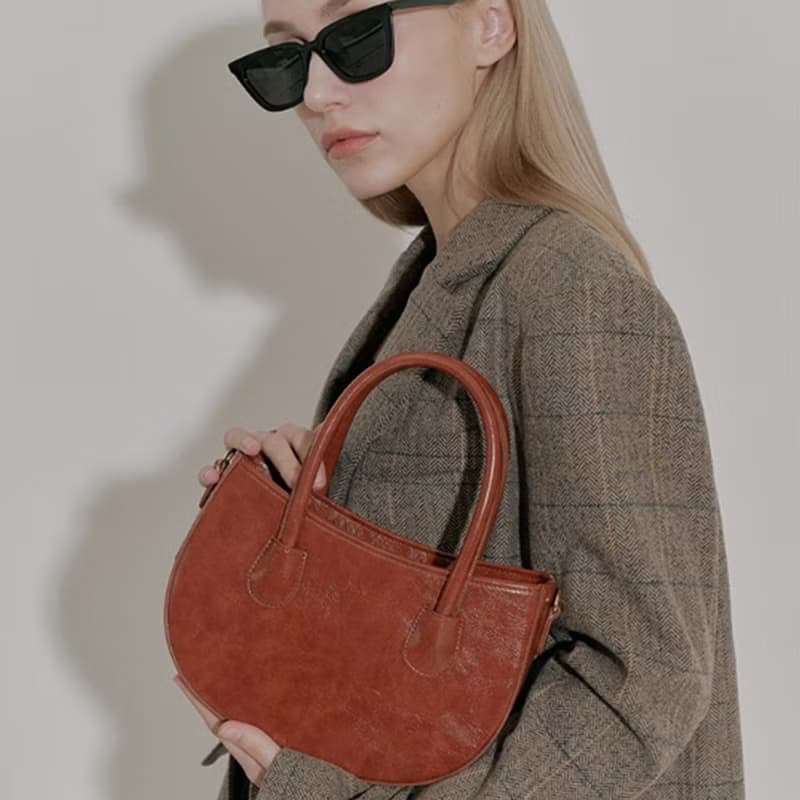 韓國ELLIE BAG | 棕色 | 腋下包 側背包 斜孭袋