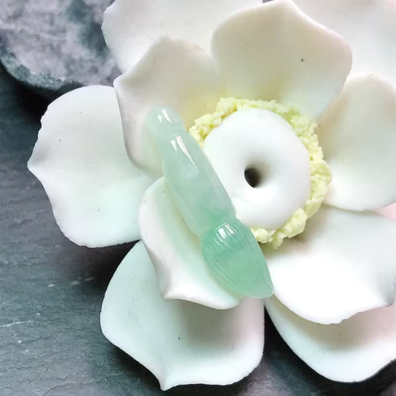 飄陽綠翡翠文昌筆項鍊 | 天然緬甸玉A貨翡翠 |  送禮