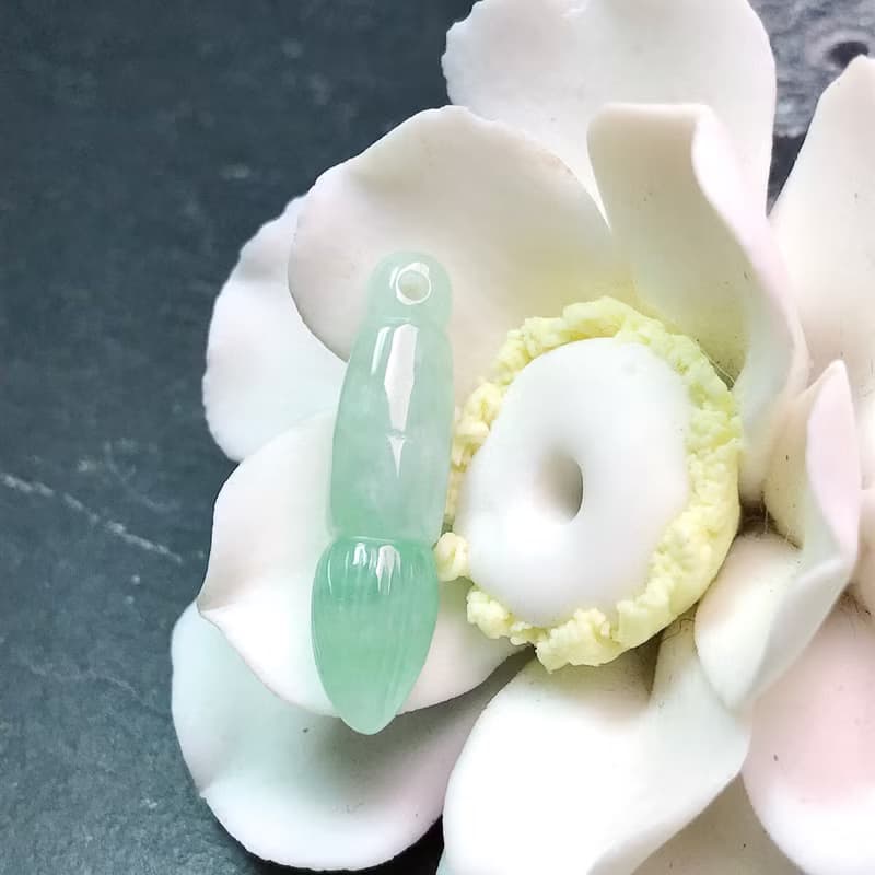 飄陽綠翡翠文昌筆項鍊 | 天然緬甸玉A貨翡翠 |  送禮