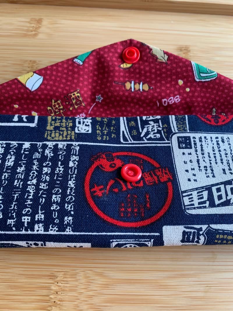 文青風環保筷袋 ~深夜食堂 沈穩深藍 收納包環保筷袋.手作餐具袋