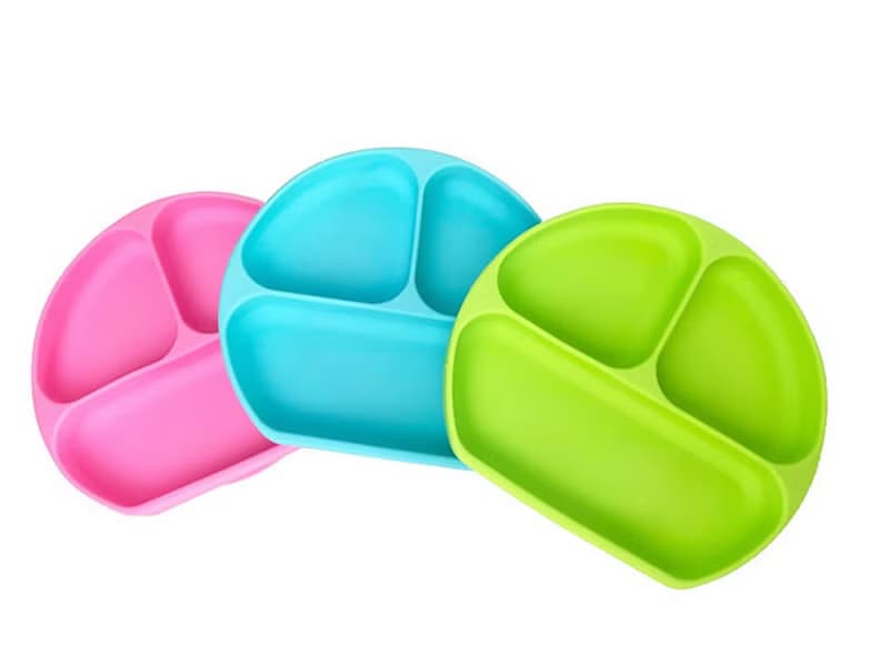 寶寶學習分隔餐盤1入-附餐盤蓋