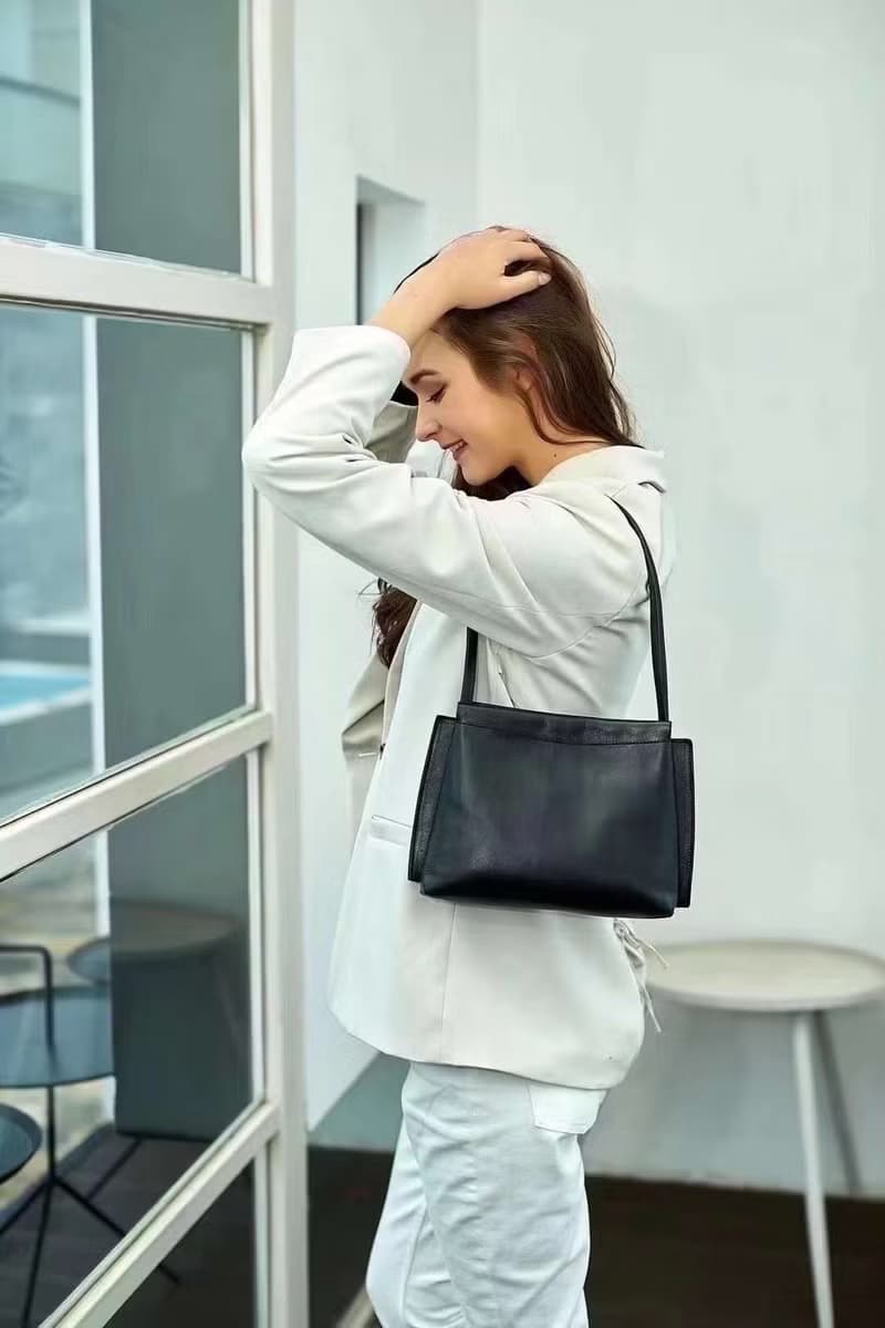 【歲末 7 折】極簡風格女包手工製作真皮斜跨單肩包/側背包/手袋