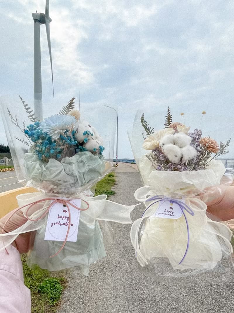 畢業來點—夢想天空 x 不凋乾燥花花束