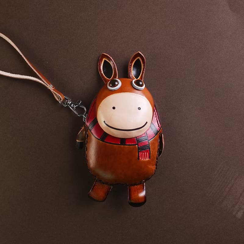 牛皮可愛小錢包 零錢包 隨身包 卡包