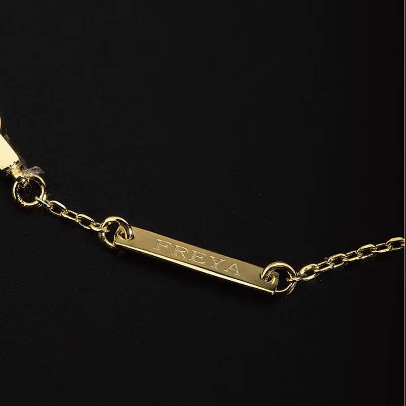 FREYA  單鑽 愛心手鍊 設計款-純銀14k金