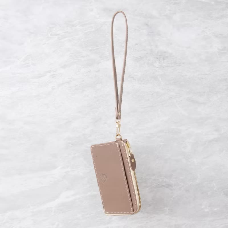 L型拉鍊零錢卡夾包(含手掛繩) L-zip Card Holder/灰